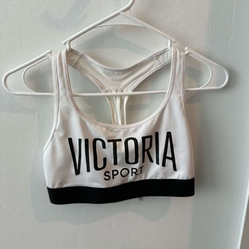Victoria’s Secret White and Black Sports Bra